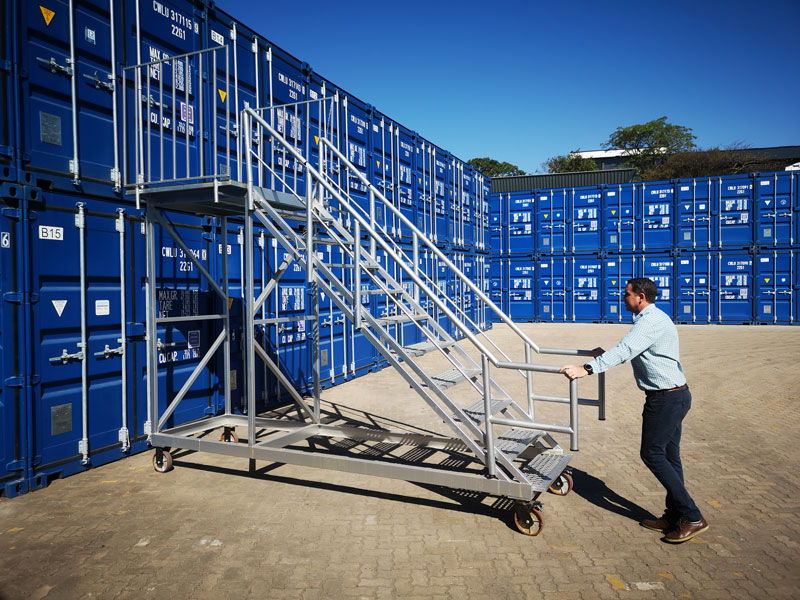 container mobile staircase